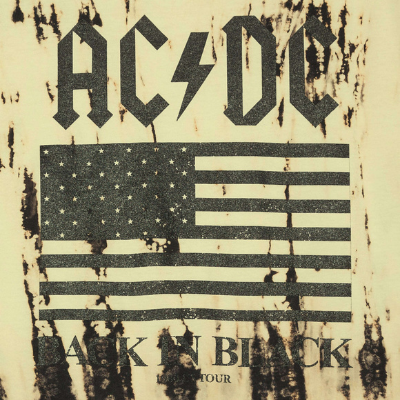 AC/DC Man In Black Tour Tie Dye T-Shirt M NWT - Picture 2 of 3